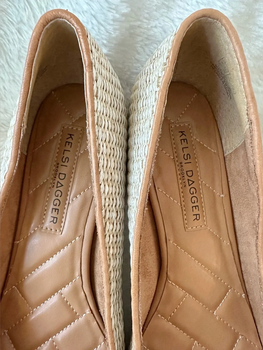 Kelsi Dagger The Pump Natural Raffia Heels